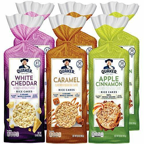 Quaker Large Rice Cakes, Gluten Free, 3 Flavor 6 Piece Assortment, Multi - Fresh Stock Dated December 2025