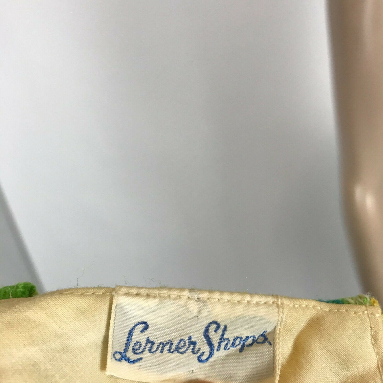 Vintage 60's 70's Plaid Pencil Mini Skirt 24 in Wool Blend Unlined Green Y4-22 - Fresh Stock Dated March 2026