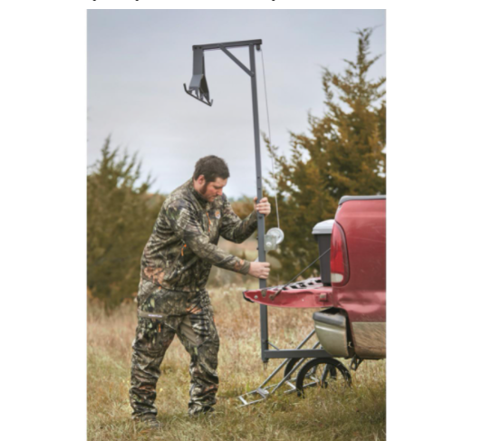 Guide Gear Tubular Steel Deluxe Deer Hoist and Gambrel, Swivel Hitch Lift System - Fresh Stock Dated February 2026