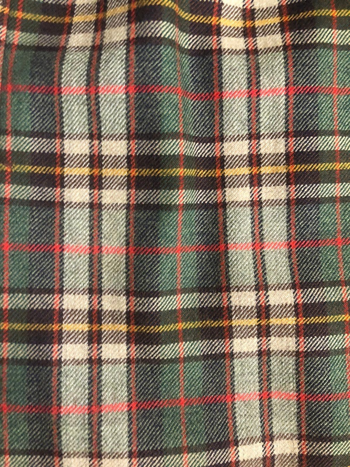Vintage Joseph A Banks Plaid 100% Wool Secretary's Midi Skirt Pocket sz 8 XS S - Fresh Stock Dated March 2026