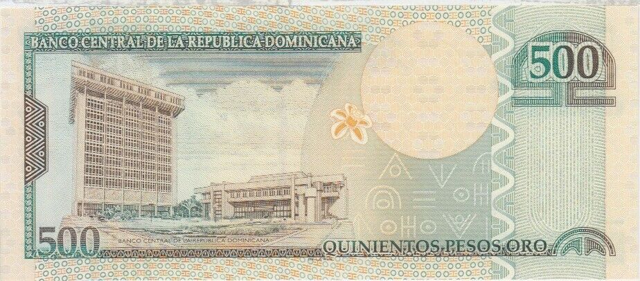 Dominican Republic banknote P. 179b 500 Pesos Oro 2009, UNC WE COMBINE - Fresh Stock Dated December 2025