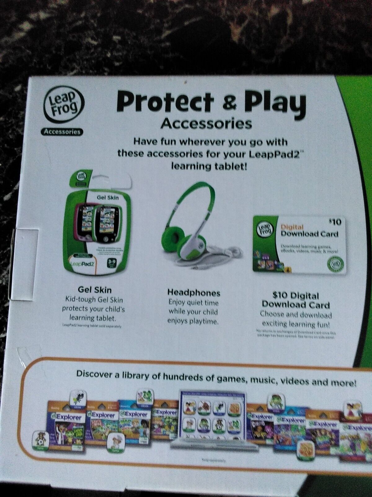 Leap Frog 2 Protect And Play Accessories Gel Skin Headphones Download Card New - Fresh Stock Dated December 2025