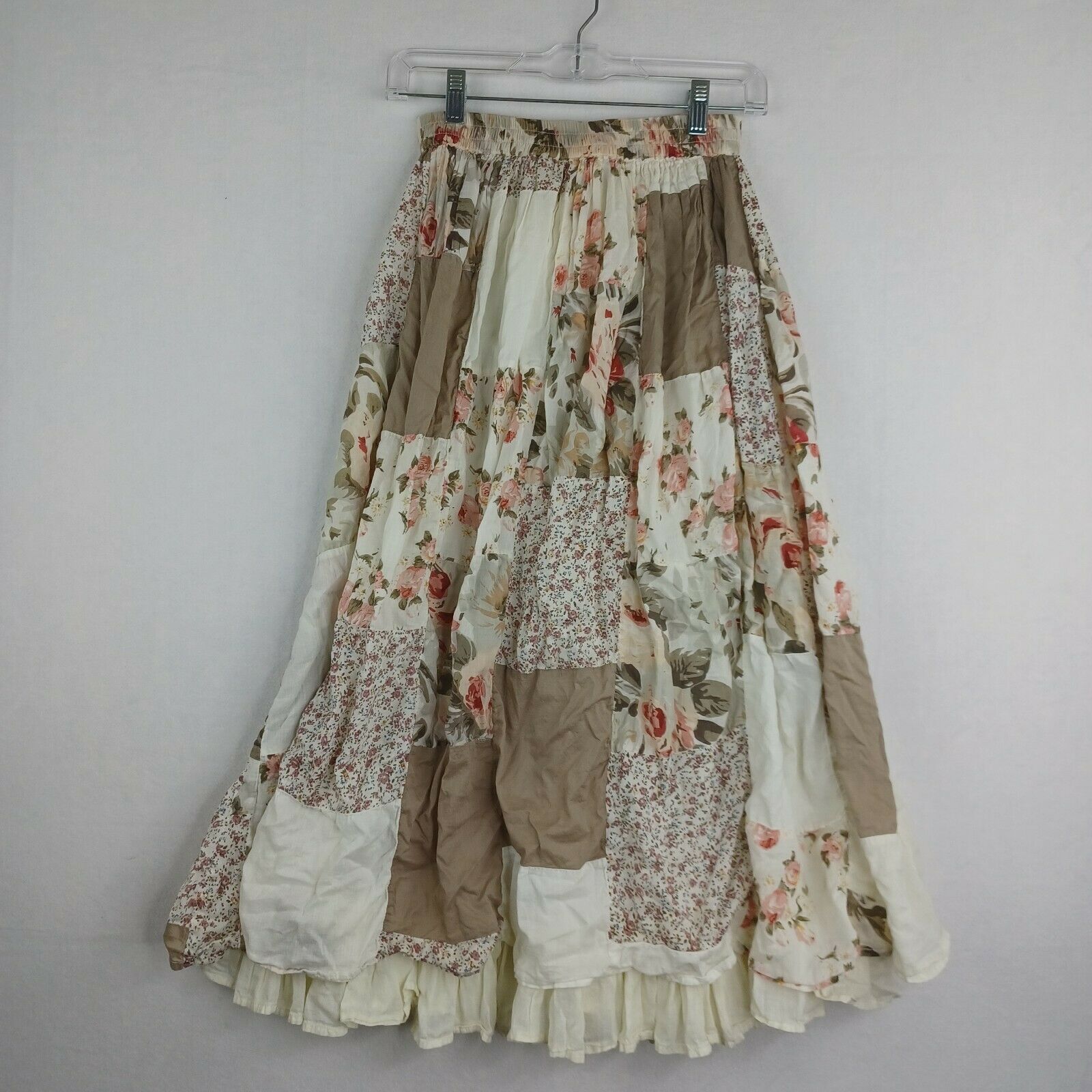 VTG 90s Styleworks Broomstick Floral Patchwork Dress Skirt Small Cottagecore - Fresh Stock Dated March 2026