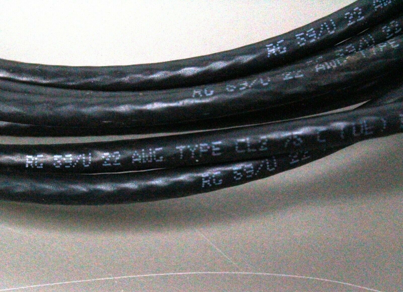 Coleman RG59 Coxial Cable Male RF Connector 11ft 7 in CL2 75 E100316 CATV Video - Fresh Stock Dated December 2025