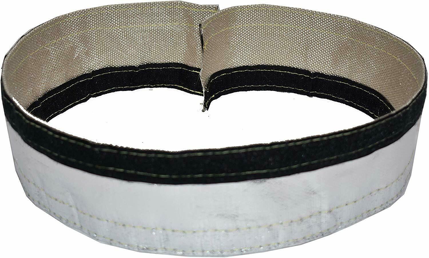 Heat Shroud Aluminized Sleeving with Hook and Loop Closure 1/2