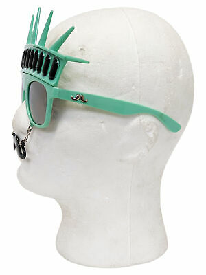 Statue Of Liberty Sunstache Sunglasses USA Sun Glasses Costume Novelty - Fresh Stock Dated December 2025