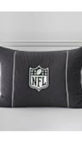 Set Of 2 NEW Pottery Barn / Teen  NFL BRIGHTS SHAMS . NFL Logo . - Fresh Stock Dated December 2025