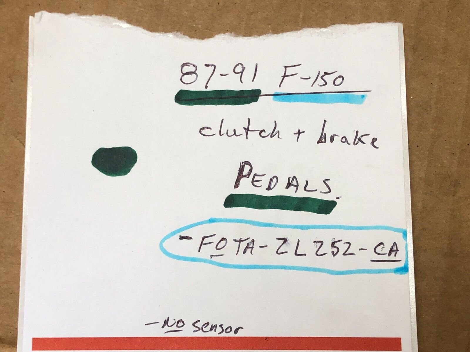 87-91 Ford F-150 - 5 speed manual CLUTCH + BRAKE PEDAL pedals - M5od-R2 / ZF-5 - Fresh Stock Dated February 2026