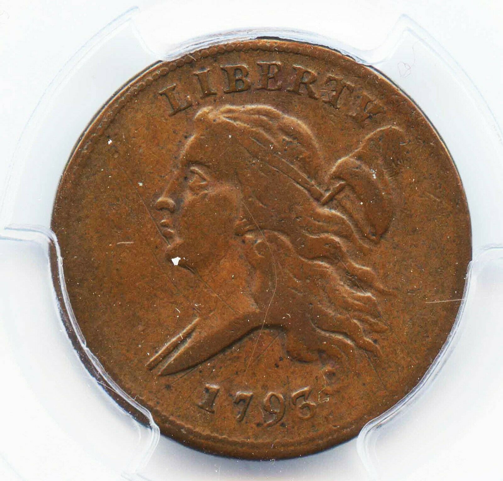 1793 1/2 CENT LIBERTY CAP FLOWING HAIR PCGS VF25 COIN VERY RARE - Fresh Stock Dated December 2025
