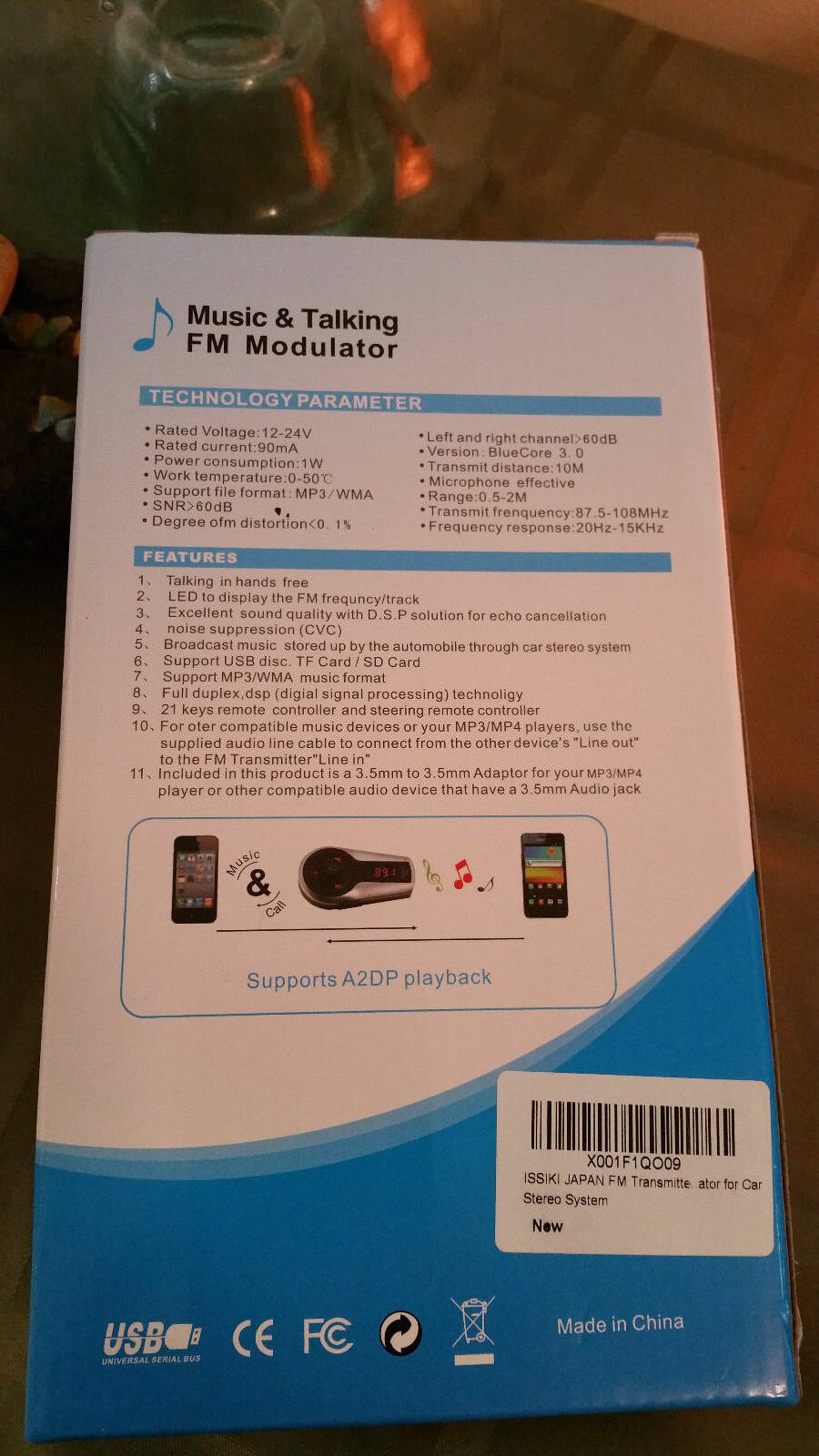 Music and Talking FM Modulator New Sealed in Box - Fresh Stock Dated December 2025