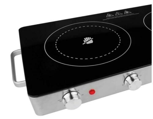 Double Infrared Electric Countertop, 1800-Watt, with Timer, Stainless Steel - Fresh Stock Dated December 2025