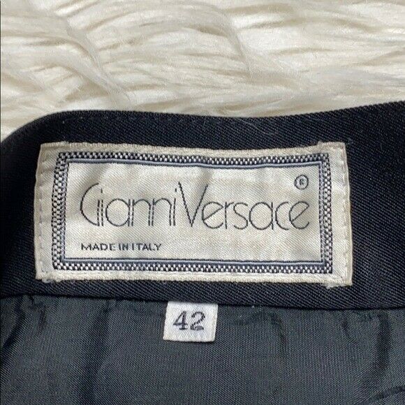 Gianni Versace vintage tiered black skirt 42 6 - Fresh Stock Dated February 2026