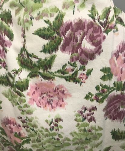 Vintage Floral Skirt / 1980s Rose Flower Print Summer Pencil Skirt / Small - Fresh Stock Dated February 2026