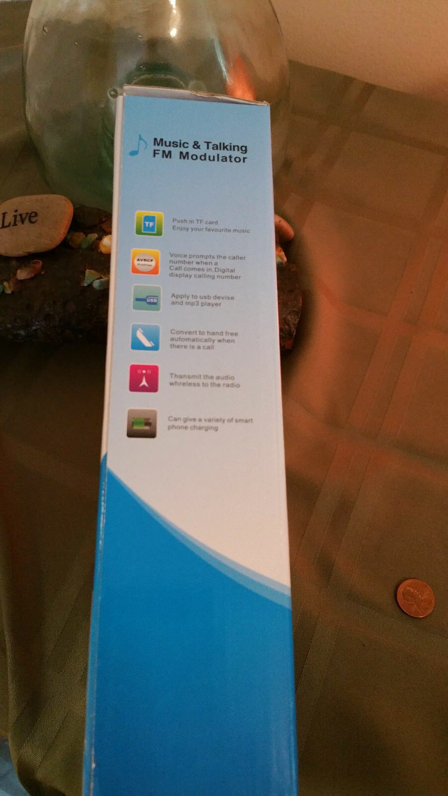 Music and Talking FM Modulator New Sealed in Box - Fresh Stock Dated December 2025