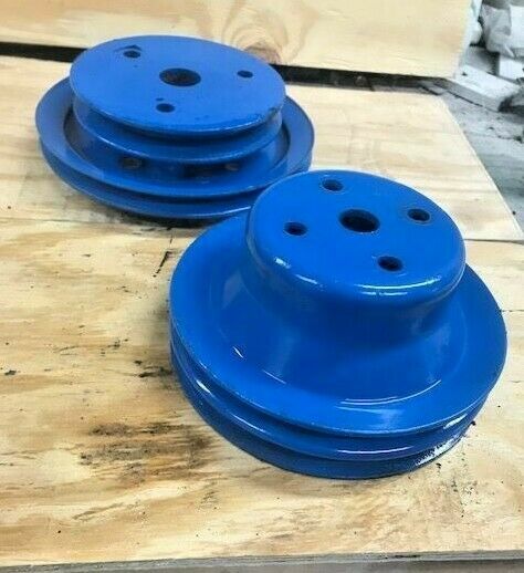 Crusader Marine Engine Crankshaft Double Pulley Pair - Fresh Stock Dated February 2026