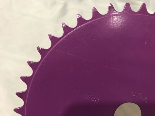 TUF NECK U.S.A. 43t SPROCKET LAVENDER PURPLE OLD SCHOOL BMX - Fresh Stock Dated December 2025