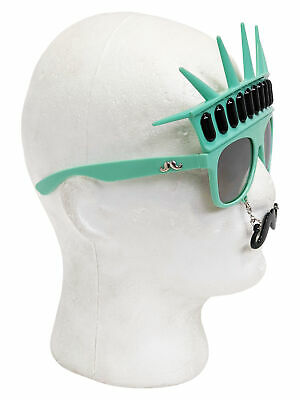 Statue Of Liberty Sunstache Sunglasses USA Sun Glasses Costume Novelty - Fresh Stock Dated December 2025