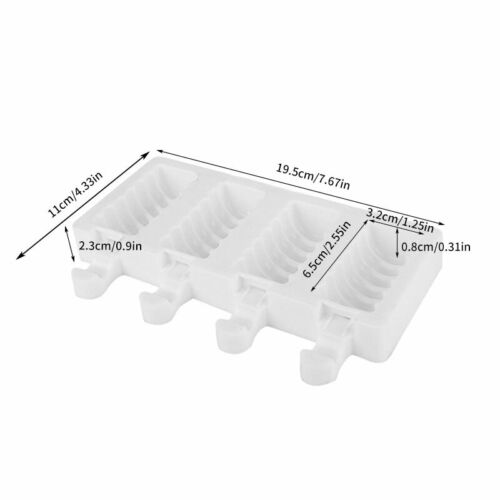 DIY Kitchen Tool Silicone Ice Cream Cake Mold Ice Lolly Baking Frozen Mould Tray - Fresh Stock Dated February 2026