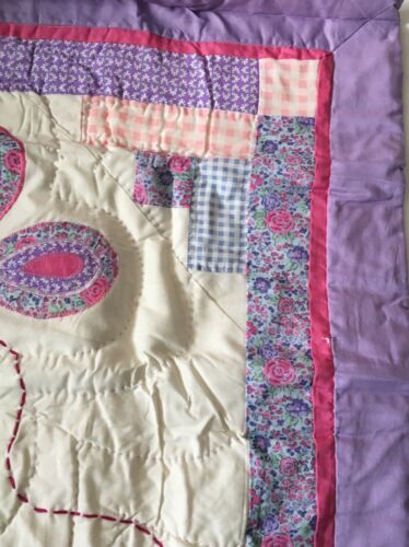 Butterfly Standard Pillow Sham Embroidered Detail Appliqué Design Lavender Multi - Fresh Stock Dated December 2025