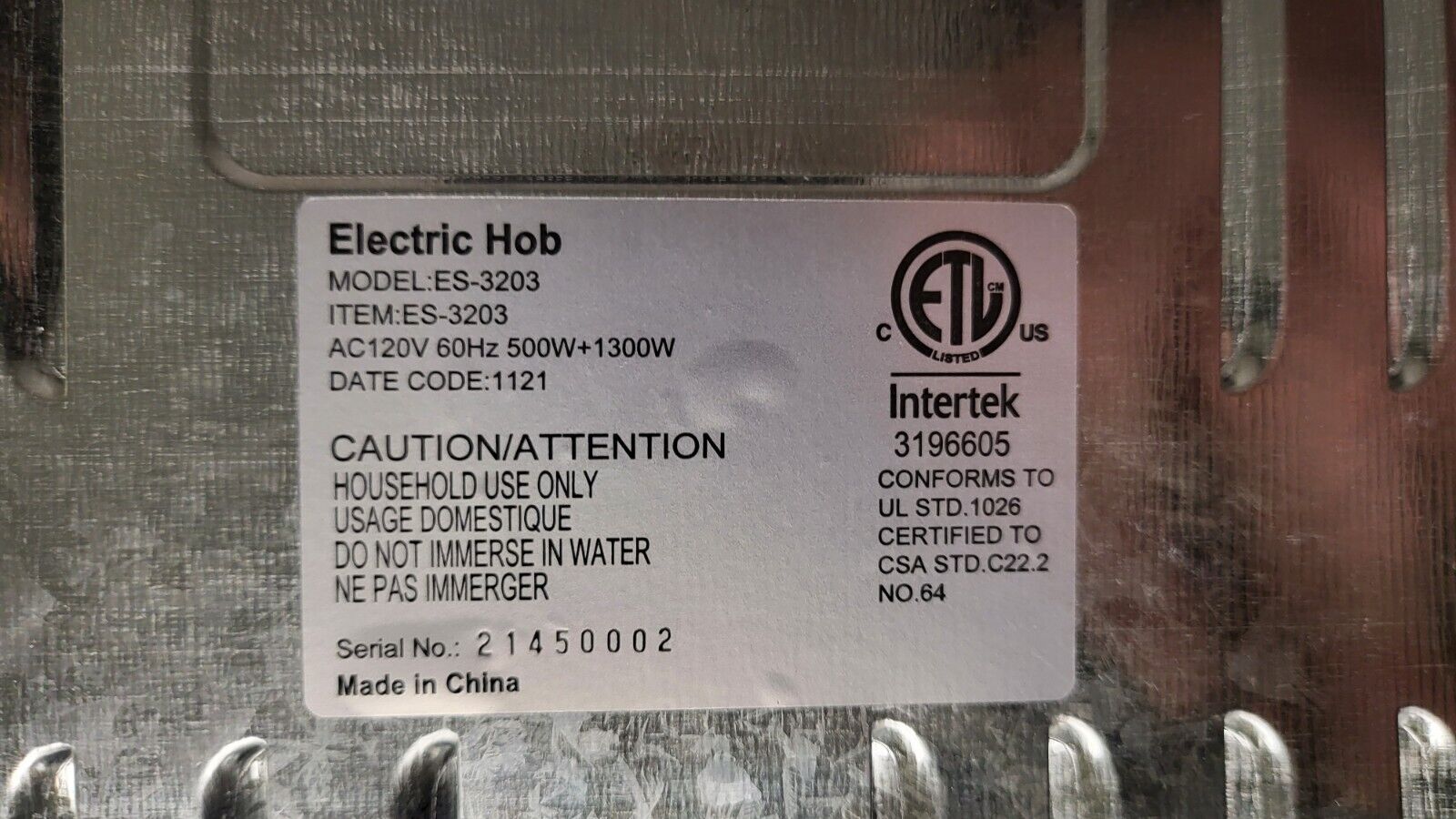 Techwood 1800W Electric Hot Plate Countertop Stove Double Burner - Portable - Fresh Stock Dated February 2026