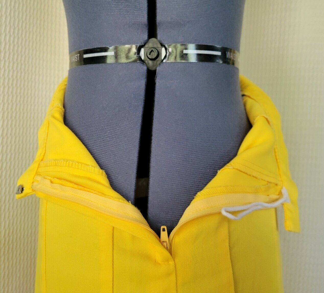 Vintage Bright Yellow Trumpet Pleated Skirt - Fresh Stock Dated March 2026