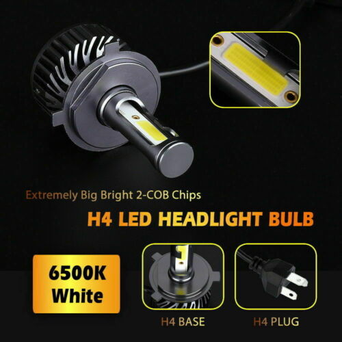 High Power HID LED Headlight H4 Bulbs for Kawasaki Brute Force 650 2005-2013 - Fresh Stock Dated February 2026