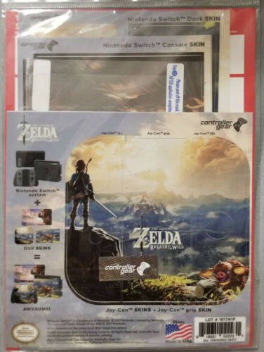 Nintendo Switch Skin & Screen Protector The Legend of Zelda: Breath of the Wild - Fresh Stock Dated December 2025
