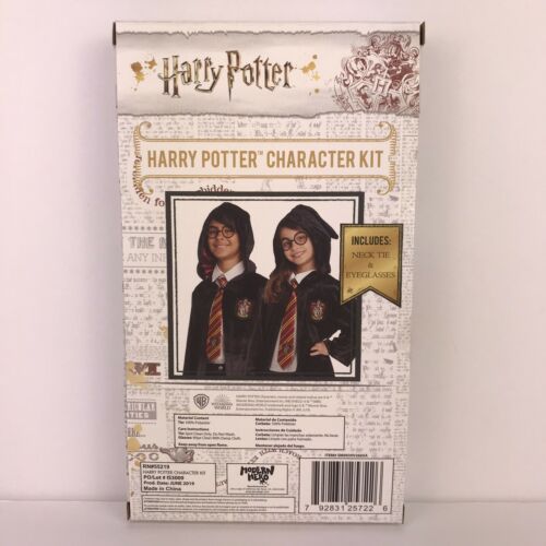 Harry Potter Character Costume Gryffindor Accessories Kit w/ Necktie Eyeglasses - Fresh Stock Dated December 2025
