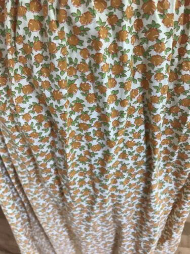 Vintage floral calico handmade skirt cottage core Prairie Boho Orange Flowers - Fresh Stock Dated December 2025
