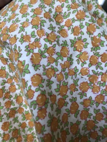 Vintage floral calico handmade skirt cottage core Prairie Boho Orange Flowers - Fresh Stock Dated December 2025