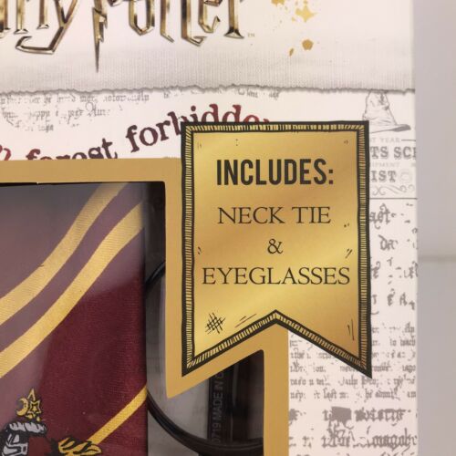 Harry Potter Character Costume Gryffindor Accessories Kit w/ Necktie Eyeglasses - Fresh Stock Dated December 2025