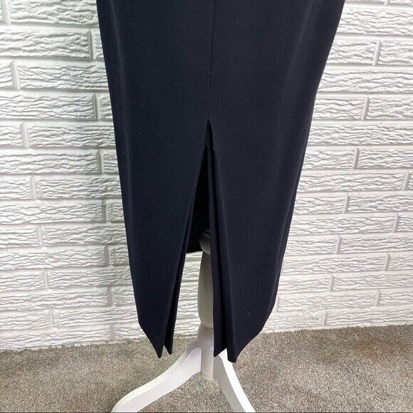 Vintage Linda Allard Ellen Tracy Petite Black Wool High Waisted Maxi Skirt Sz 4 - Fresh Stock Dated March 2026