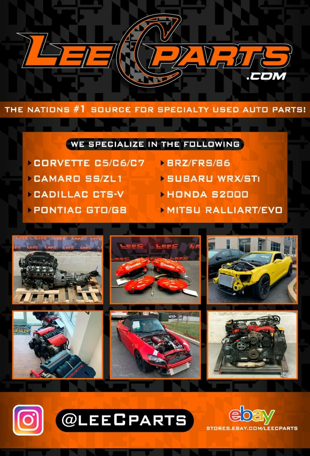 2012 CAMARO SS OEM FRONT RADIATOR CORE SUPPORT FRAME RAIL CUT - Fresh Stock Dated December 2025