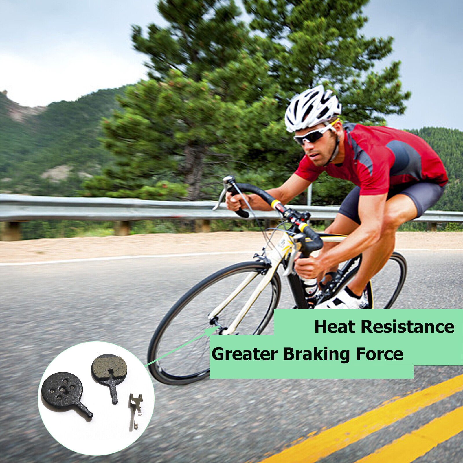 5 Pairs Bike Brake Pads for Avid Mechanical BB5 Resin Semi-Metallic Brake Pad - Fresh Stock Dated February 2026