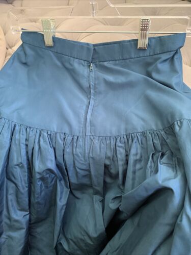Vintage 80’s Waldman’s Taffeta Teal Pleated Skirt Made In England Retailed 0 - Fresh Stock Dated February 2026