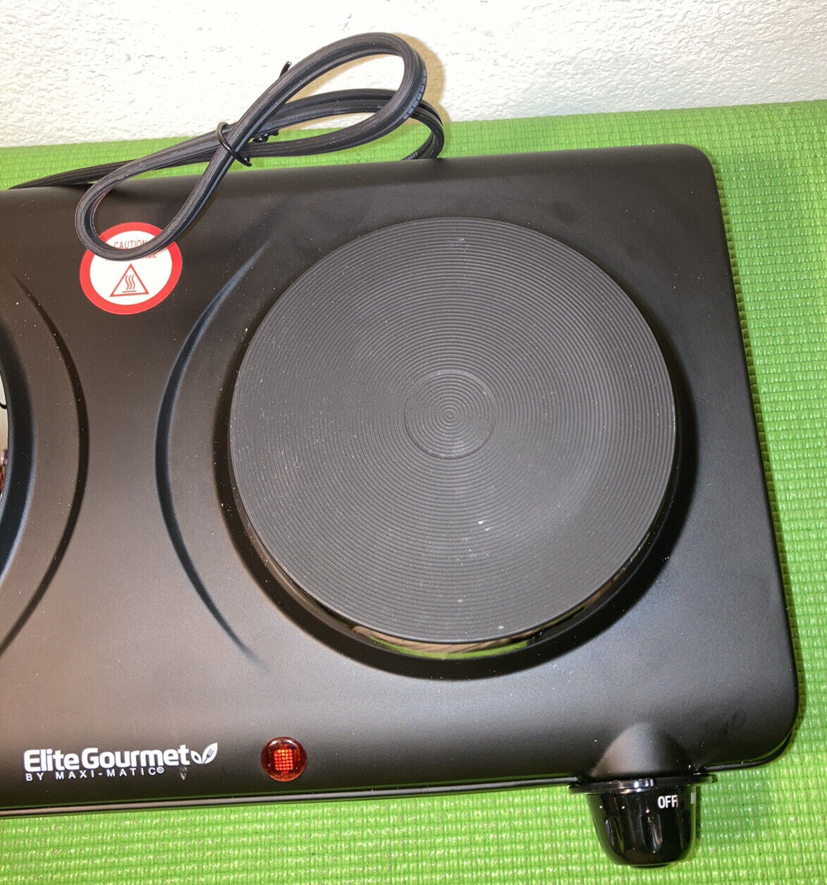 Elite Gourmet By Maxi-Matic Countertop Electric Hot Burner Double With Control ￼ - Fresh Stock Dated February 2026