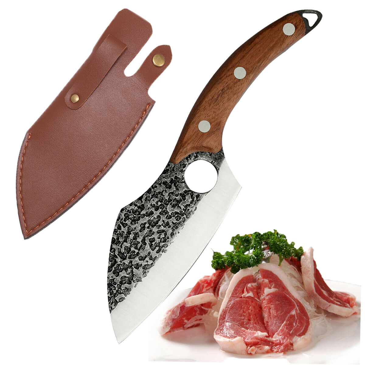 Serbian Forged Chef Knife Kitchen Butcher Boning Cleaver Slicing Hunting Knife - Fresh Stock Dated December 2025