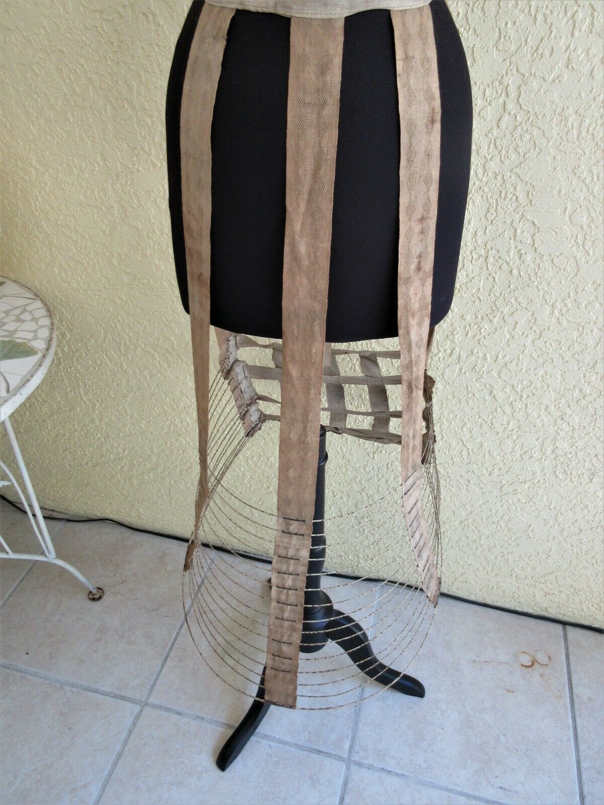 ANTIQUE VICTORIAN 1800's WIRE HOOP CAGE CRINOLINE SKIRT - Fresh Stock Dated March 2026