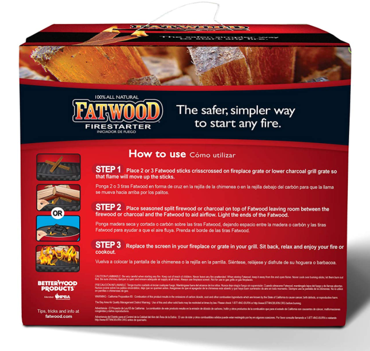 Better Wood Products Fatwood Firestarter Box, 10-Pounds - Fresh Stock Dated December 2025