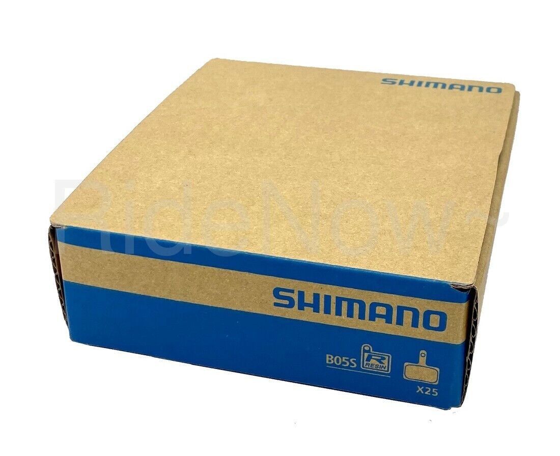 Shimano B05S Disc Brake Resin Pads BR-M575, BR-M525,M495,M486,M485,M475 (BS01) - Fresh Stock Dated February 2026