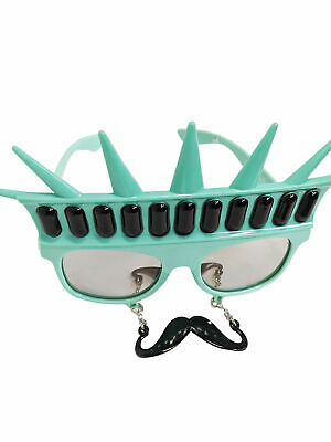Statue Of Liberty Sunstache Sunglasses USA Sun Glasses Costume Novelty - Fresh Stock Dated December 2025