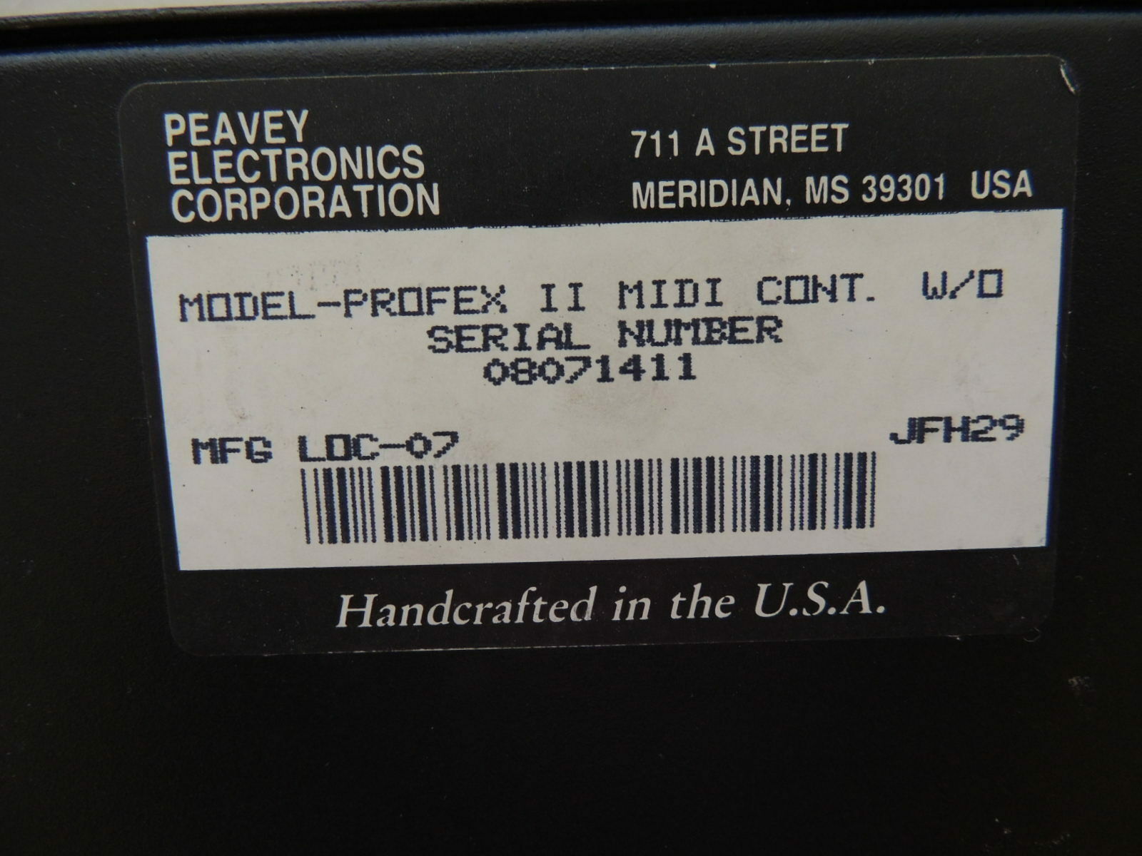 Peavey ProFex II Midi Control Board - Fresh Stock Dated February 2026
