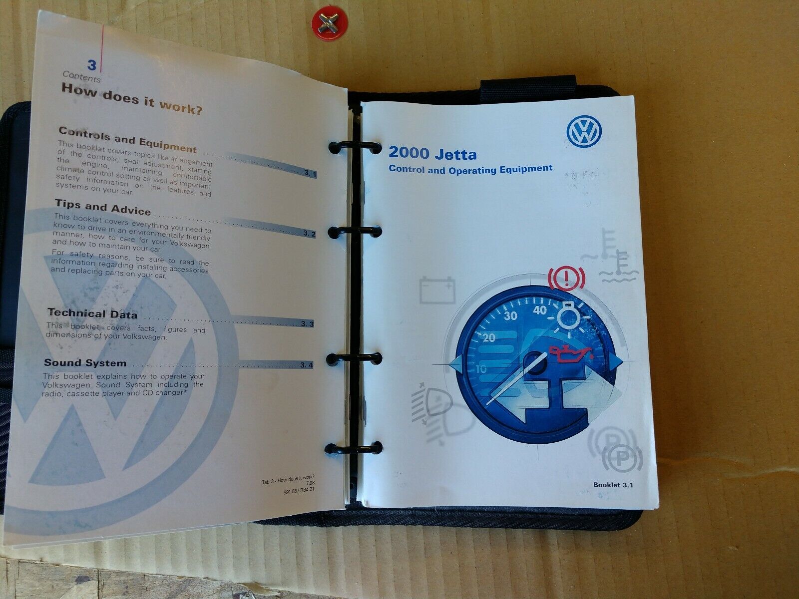 2000 VW JETTA MK4 - 2000 OWNERS MANUAL - Fresh Stock Dated February 2026