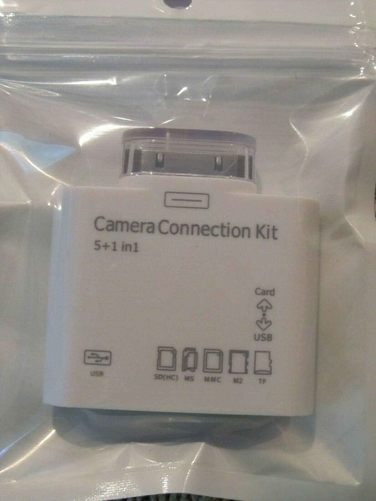 Camera Connection Kit for Apple iPad 5+1 in 1 (USB, microSD, TF, MS, M2, MMC,SD) - Fresh Stock Dated February 2026