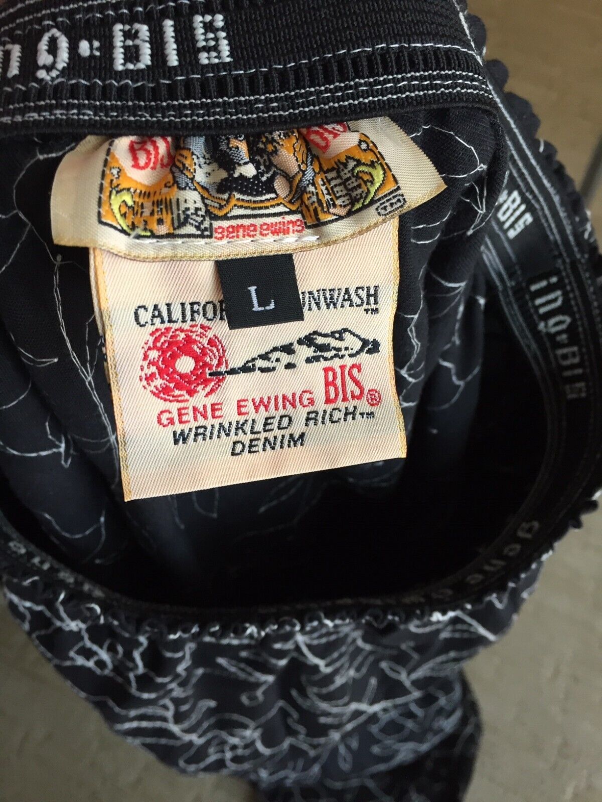 BIS GENE EWING SKIRT , BLACK W WHITE EMBROIDERY FLOWERS, COTTON - Fresh Stock Dated March 2026