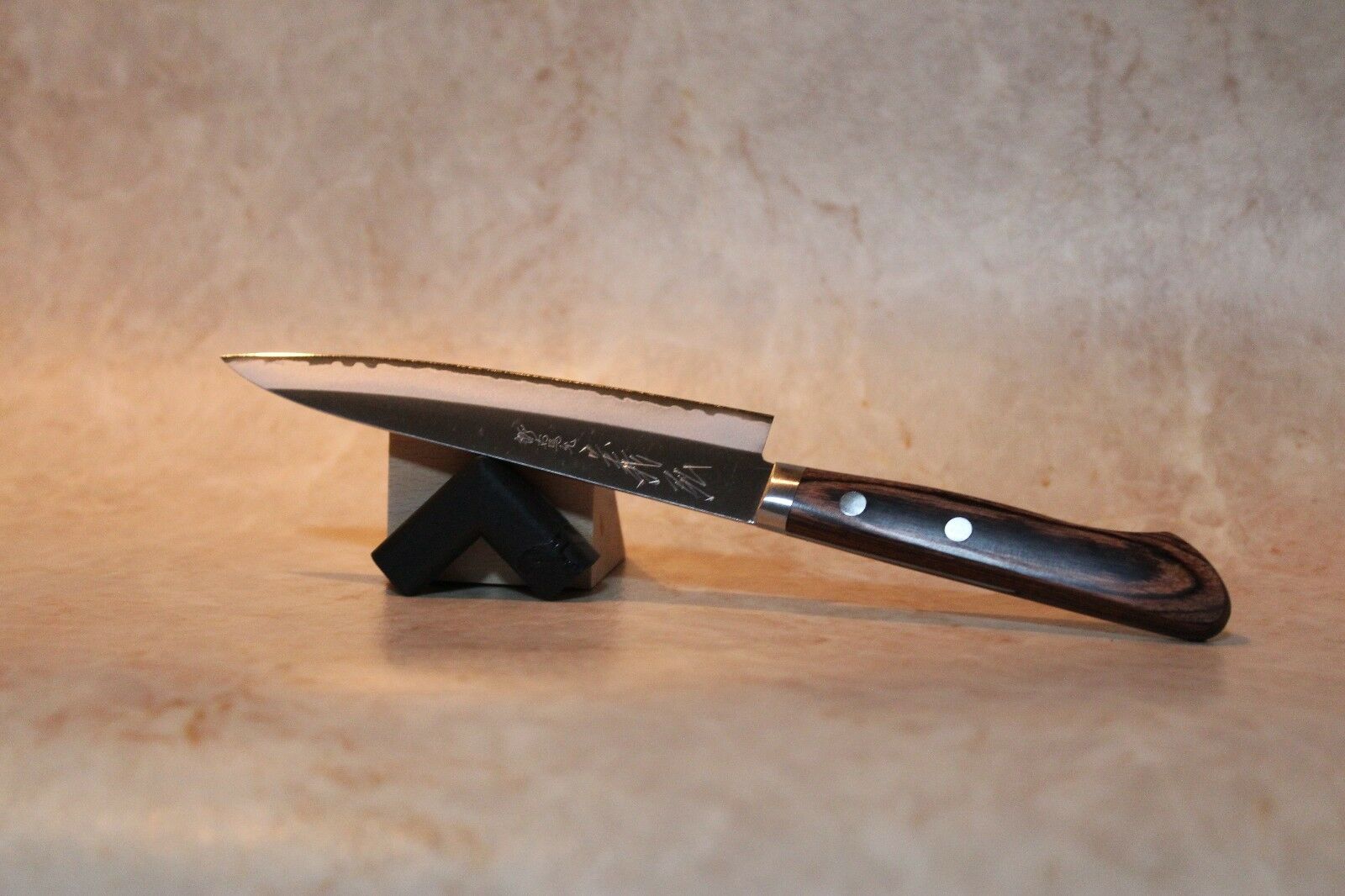 Sakai Japanese Kitchen Knives: Yoshihiro Gold Knife: VG-1 Petty knife USA - Fresh Stock Dated December 2025