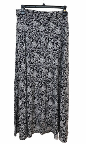 Vintage Enchante Long Dainty Floral A Line Button Front Skirt Made USA Fit M - Fresh Stock Dated February 2026