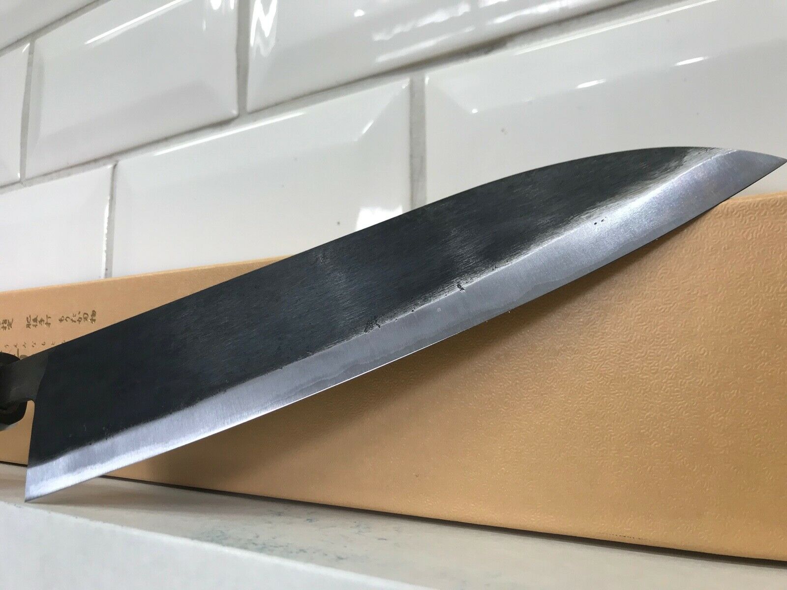 Hand Forged Chefs Knife  Moritaka Hamono Aogami Blue #2  210mm Kitchen Knife - Fresh Stock Dated December 2025