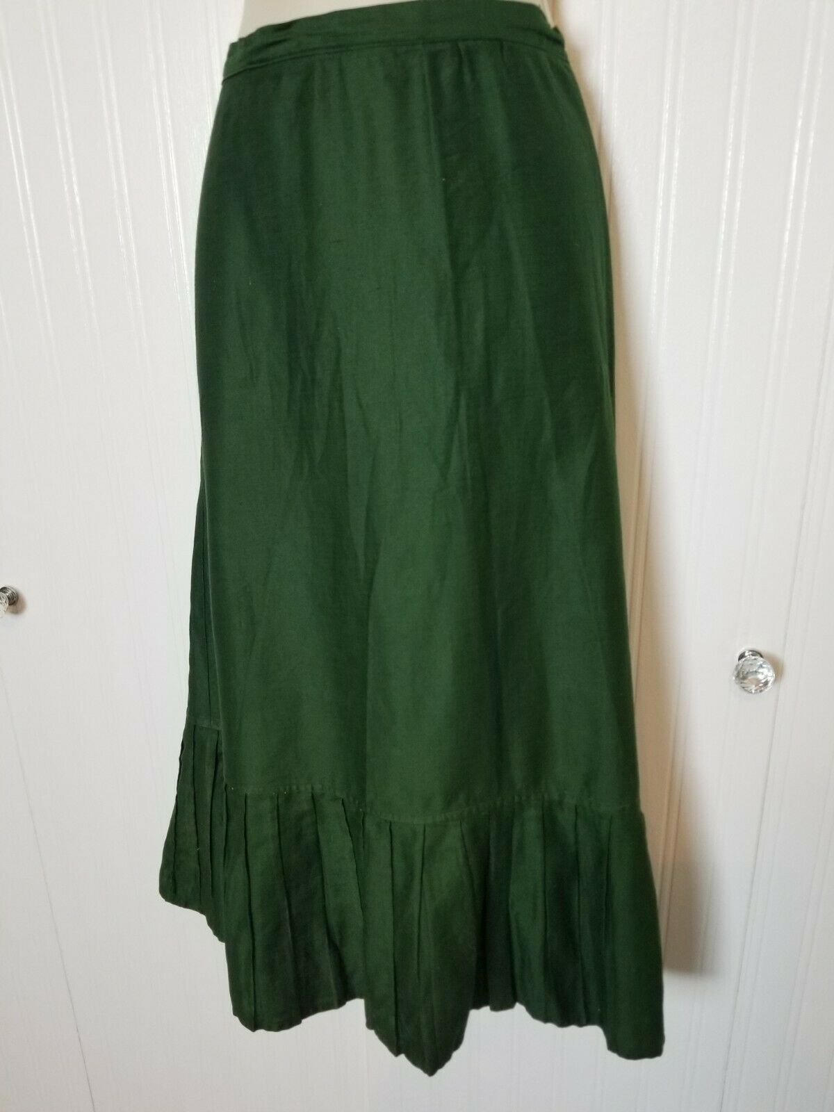 Antique Green Shimmery Skirt c1900s Victorian Edwardian Stage Photo Prop Costume - Fresh Stock Dated February 2026