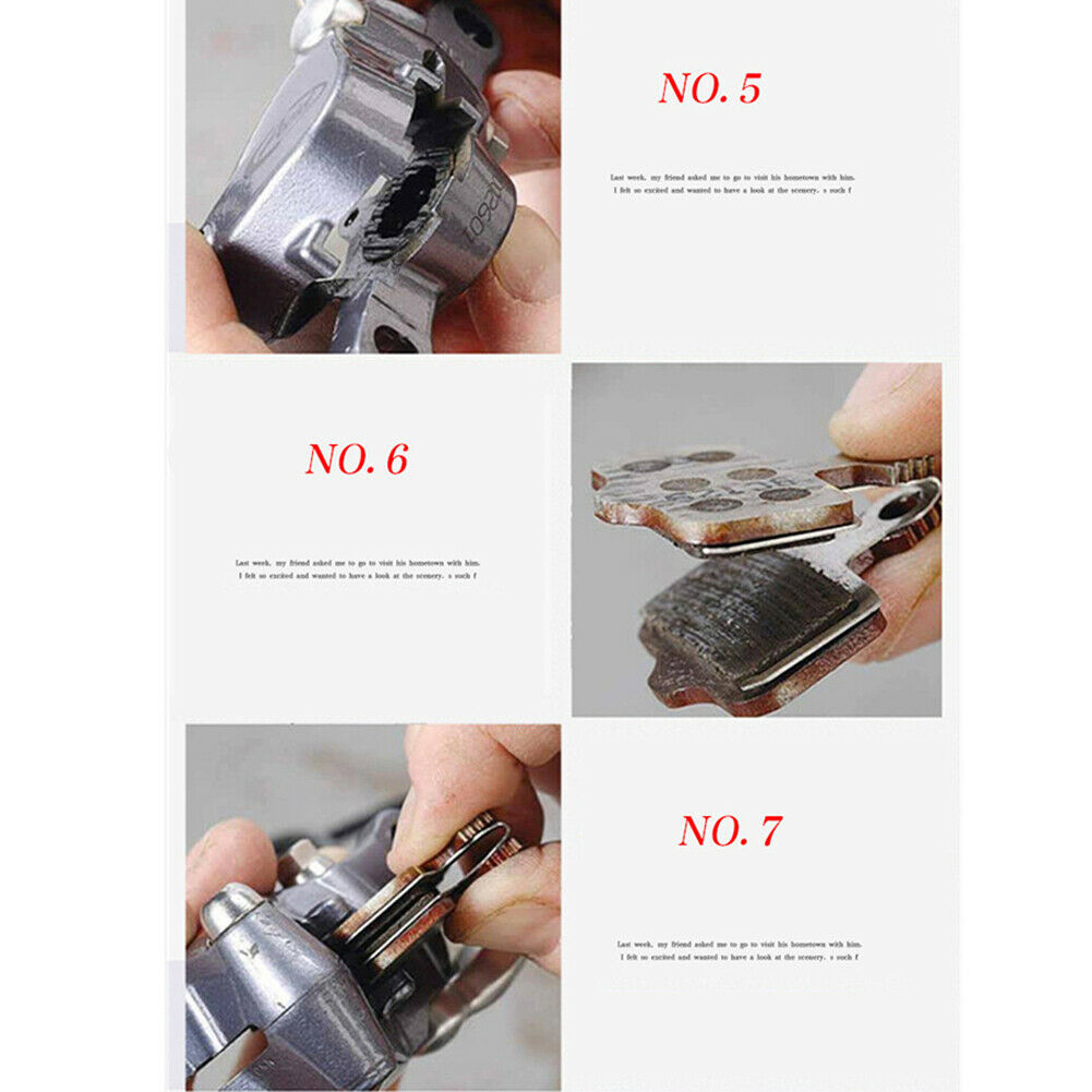 5 Pairs Bicycle Resin Disc Brake Pads 4mm For Shimano M375 M446 Tektro Auriga - Fresh Stock Dated December 2025